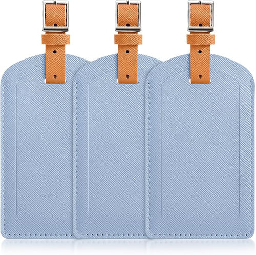 3 Pack Luggage Tags for Suitcases, TSA Approved Bag Tags, Baggage Tags by Airkit