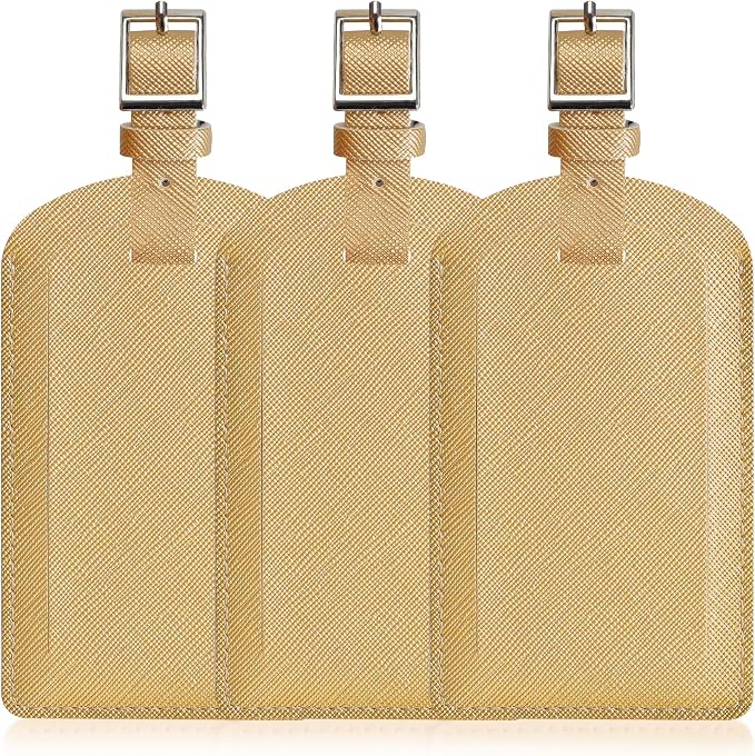 3 Pack Luggage Tags for Suitcases, TSA Approved Bag Tags, Baggage Tags by Airkit